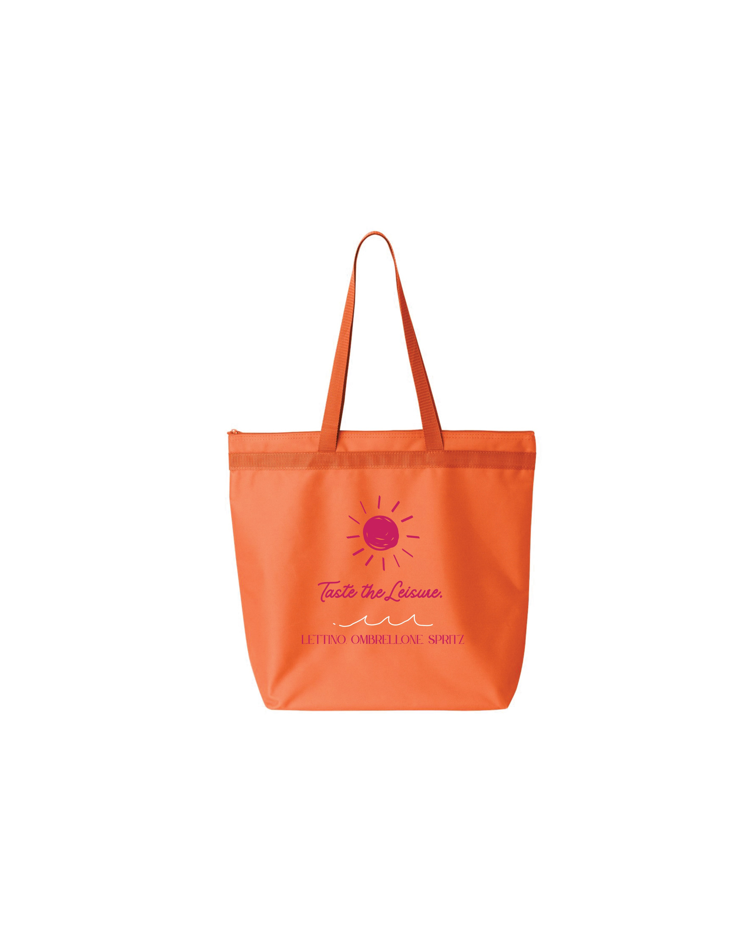 Lido BBR Orange Tote — BODY BY RIGATONI